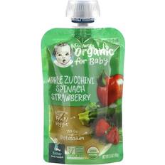 C-vitaminer Barnmat & Ersättning Gerber Organic Baby Food Stage 2 Puree Pouch Apple Zucchini Spinach Strawberry 3.5 oz