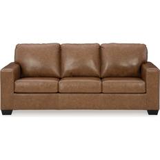 Ebern Designs Orillia Brown/Black Sofa 85" 3 Seater