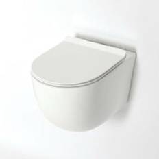 Overton White Ceramic Modern Bathroom Toilet