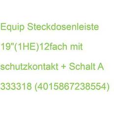 Equip Steckdosenleiste 19 1HE 12fach mit Schuko Schalt A 333318