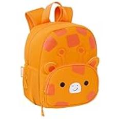 Orange School Bags Safta Neoprene Backpack - Orange/Brown
