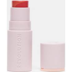 Orange Blushes Makeup Revolution Skin Silk Marble Blush Stick - Orange