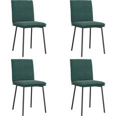 Gröna - Metall Köksstolar vidaXL 3315346 Dark Green Köksstol 83cm 4st