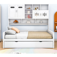 Red Barrel Studio Knollcrest Wood Storage Daybed Full/Double