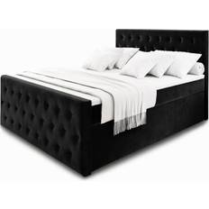 160 cm Boxspringbetten Masseno Fondi 160x200 cm Schwarz Boxspringbett