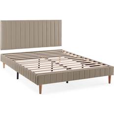 Barato Conjuntos de Cama Base Tapizada Cabecero Eris 140x190 cm Beige