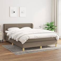 vidaXL Boxspringbett Mit Matratze 140x190 cm
