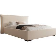 Beige Frame Beds Fun-Möbel Polsterbett Beige 140x200 cm Rahmenbett