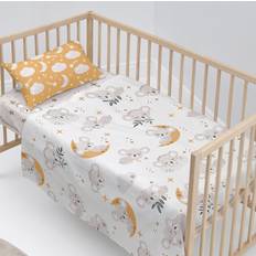 Flerfärgad Underlakan HappyFriday Refurbished Fitted Bottom Sheet 120 x 180 cm Underlakan