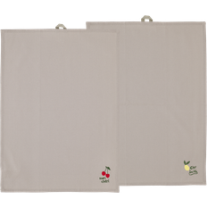 Södahl Bistro 50 x 70 cm Set of 2 Viskestykke Brun (70x50cm)