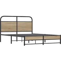 vidaXL 140x200 cm Uden Madras Konstrueret Træ Sengeramme
