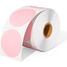 Munbyn Pink Circle Thermal Sticker Labels 50 x 50 mm
