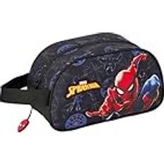 Zipper School Bags Safta Spider-Man Attack Travel Vanity Case - Black