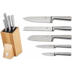 Køkkenknive Berlinger Haus Kniges BH-2805 Sæt Med 5 Knive Bambus Bordholder Knivsæt