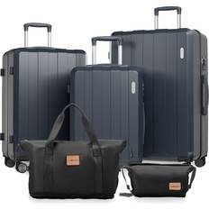 Vallsero Hard Suitcase Set of 5 - Black