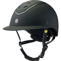 Equestrian Charles Owen Kylo Riding Helmet with MIPS - Matt Black/Black Shiny