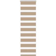 Curtains & Accessories vidaXL Zebra Blind Sand Brown 50x100 cm Fabric Width 45.9 cm Polyester 100x100cm