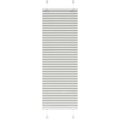 Curtains & Accessories vidaXL Pleated Blind Light Grey 40x100 cm Fabric Width 39.4 cm Polyester