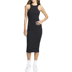 Nike Chill Knit Rib Midi Dress - Black