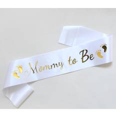 White Sashes Bluple Mommy To Be White Satin Sash