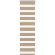 Curtains & Accessories vidaXL Zebra Blind Sand Brown 40x150 cm Fabric Width 35.9 cm Polyester