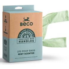 Strong & Large Poop Bags 270 Loose Packed with Tie Handles