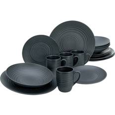 Creatable Elements Lava Stone Black Service 16Stk.