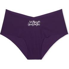 PINK No Show Cheeky Panty - Plum Perfect Spell Graphic