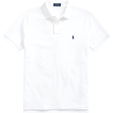 L Polos Ralph Lauren Custom Slim Fit Mesh Polo Shirt - White