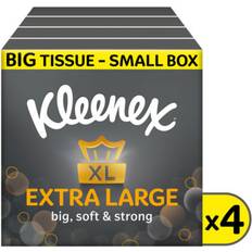 Kleenex Extra Large Tissues Compact Box 4 Pack