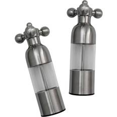 Plast Kryddkvarnar Vargen & Thor Axia Steel Pepparkvarn, Saltkvarn 2st 18cm