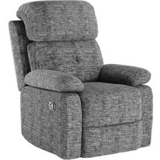 ClassicLiving Recliner with Adjustable Backrest Light Grey Armchair 99cm