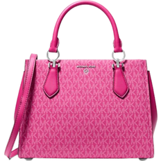 Michael Kors Marilyn Medium Signature Logo Satchel - Wild Berry