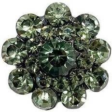 Crystal Rhinestone Buttons Dark Green 25mm 50pcs