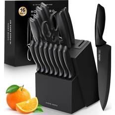 Ultra-Sharp Stainless Steel Kitchen Knife Set 16 pcs