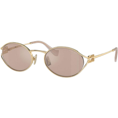 Miu Miu 52YS Sunglasses - Gold/Pink Gold