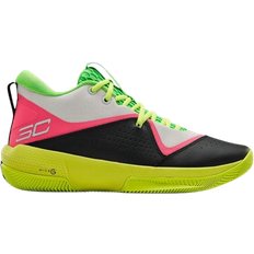 Under Armour Herre Basketballsko Under Armour SC 3ZER0 IV M - White/High-Vis Yellow/Skylight