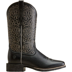 Ariat Round Up Remuda - Black Deertan Leather