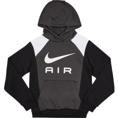 Nike Big Kid's Air Pullover Hoodie - Anthracite/Black/White/White (FZ4955-060)