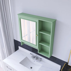 Green Bathroom Mirror Cabinets Winston Porter 28 Inch Medicine Cabinet