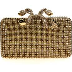 Self-Portrait Clutch - Gold Crystal Box