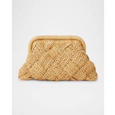 Cotton Clutches Gigi Framed Clutch Bag - Natural