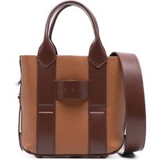 Hogan Script Small Leather Tote Bag