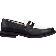 36 Mocasines Duke + Dexter Wilde Black + White Penny Loafer - Men's