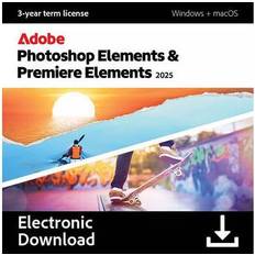 Adobe Photoshop & Premiere Elements 2025 (3-Year License, Download) 30006859