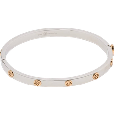Tory Burch Miller Stud Hinge Bracelet 5mm - Silver/Gold