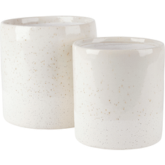 Planter Set of 2 White/Grey