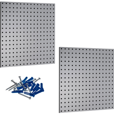 Tool Boards Triton Products LocBoard 2-Piece Steel Pegboard in Gray (24-in W x 24-in H) LB1-G
