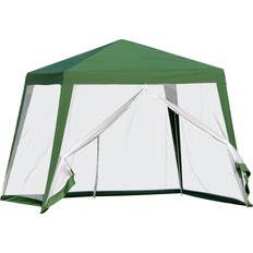 OutSunny Party Tent Canopy with Netting 3x3 m