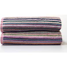 Mistana Recycled Cotton Sheet Towels 2 Piece Bath Towel Red, Pink, Blue, Black, Yellow, Green, Brown